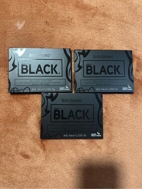 3 Black Radiance 'Make It Black' Eye Shadow Palettes - Black